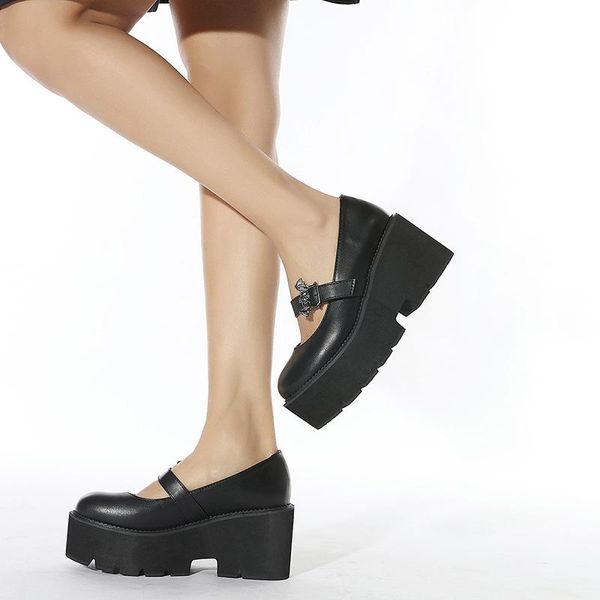 dress shoes mary janes platform high heels woman pumps chunky heel gothic lolita cosplay women's ladies leather, Black
dress shoes mary janes platform high heels woman pumps chunky heel gothic lolita cosplay women's ladies leather, Black