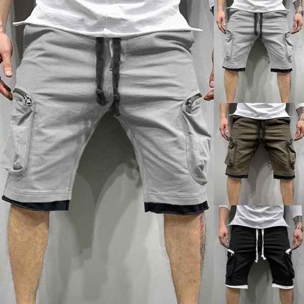 men's shorts summer men fashion fake two piece cargo knee length wide leg straight sweat streetwear fitness, White;black
men's shorts summer men fashion fake two piece cargo knee length wide leg straight sweat streetwear fitness, White;black