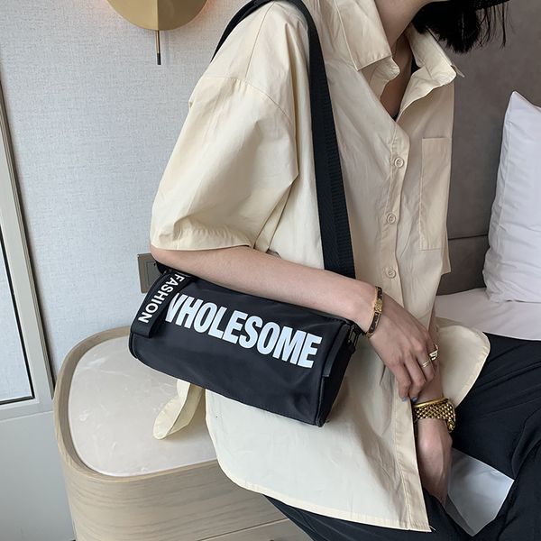 jorge xia leisure cylinder bag women's daily large letter wide shoulder messenger waist fashion oxford cloth, Black;red
jorge xia leisure cylinder bag women's daily large letter wide shoulder messenger waist fashion oxford cloth, Black;red