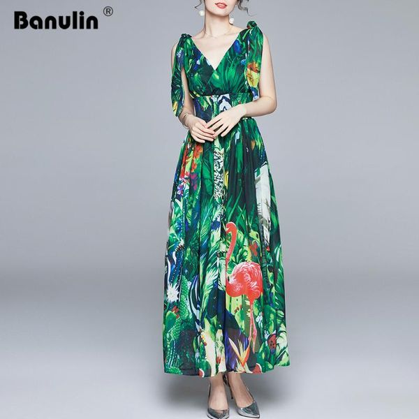casual dresses banulin summer runway maxi dress women's v-neck bow tie strap elastic waist green jungle print holiday boho chiffon long, Black;gray
casual dresses banulin summer runway maxi dress women's v-neck bow tie strap elastic waist green jungle print holiday boho chiffon long, Black;gray