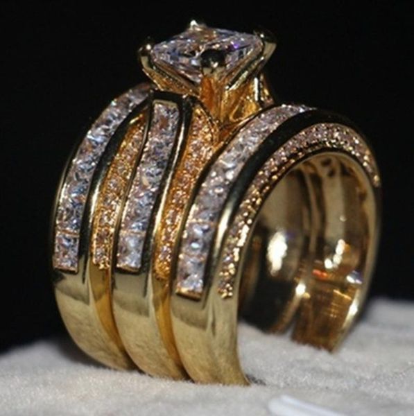 wedding rings metal princess engagement ring set prong jewelry women, Slivery;golden
wedding rings metal princess engagement ring set prong jewelry women, Slivery;golden