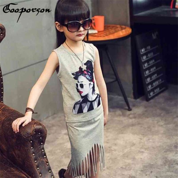 gooporson baby girl clothes set fashion sleeveless shirt + tassel skirt kids clothing girl set children clothes suit 210715, White
gooporson baby girl clothes set fashion sleeveless shirt + tassel skirt kids clothing girl set children clothes suit 210715, White