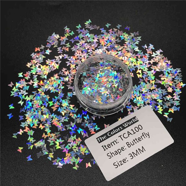 tct-209 butterfly shape holographic laser 3mm art decoration makeup nail gel face glitter handwork henna diy, Silver;gold
tct-209 butterfly shape holographic laser 3mm art decoration makeup nail gel face glitter handwork henna diy, Silver;gold