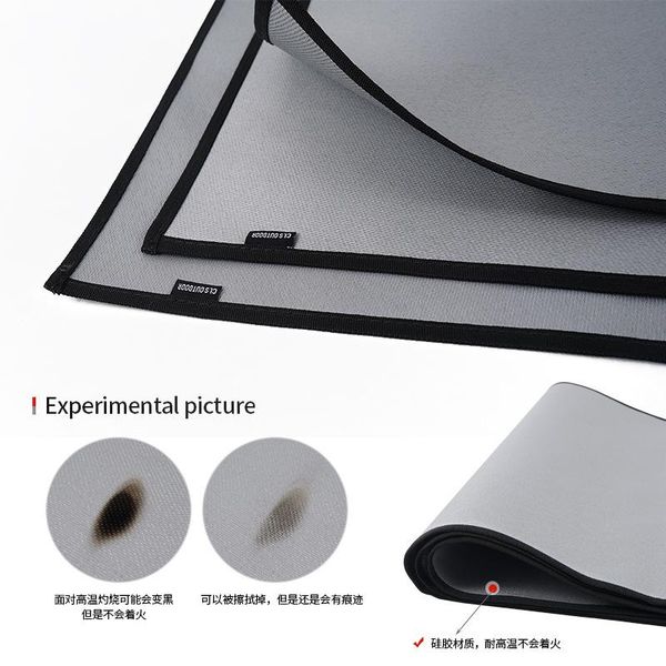 outdoor camping fireproof cloth camping barbecue heat insulation pad flame retardant high temperature fire blanket
outdoor camping fireproof cloth camping barbecue heat insulation pad flame retardant high temperature fire blanket