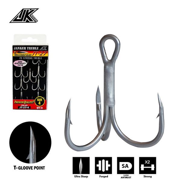 fishing hooks jk jt-27 triple gray 2x treble 1box fish tees t-gloove point round bend super antirust hook sea fishhooks tackle
fishing hooks jk jt-27 triple gray 2x treble 1box fish tees t-gloove point round bend super antirust hook sea fishhooks tackle
