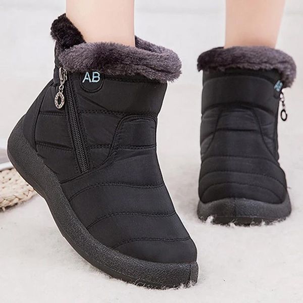 boots snow women's non-slip women winter fur warm ankle for down waterproof booties botas mujer 35-43, Black
boots snow women's non-slip women winter fur warm ankle for down waterproof booties botas mujer 35-43, Black