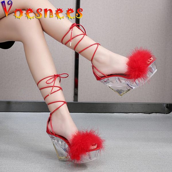 sandals platform wedges shoes for women 2021 summer ankle strap fur crystal heels high 10cm female, Black
sandals platform wedges shoes for women 2021 summer ankle strap fur crystal heels high 10cm female, Black