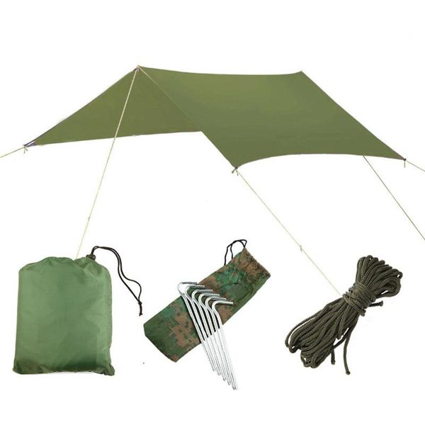 shade outdoor uv-resistant camping tarp waterproof folding portable tent beach tarps with wind rope and bag drop
shade outdoor uv-resistant camping tarp waterproof folding portable tent beach tarps with wind rope and bag drop