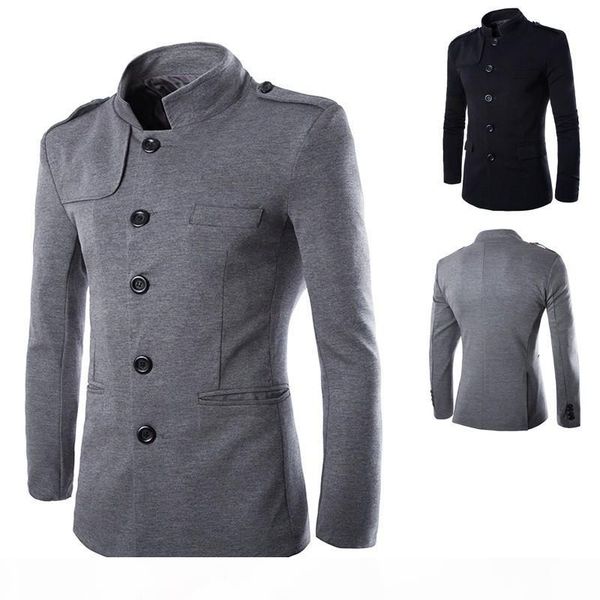 new arrivals winter men casual stand collar chinese tunic suit blazer jackets black single breasted slim jacket and coat m-2xl, White;black
new arrivals winter men casual stand collar chinese tunic suit blazer jackets black single breasted slim jacket and coat m-2xl, White;black