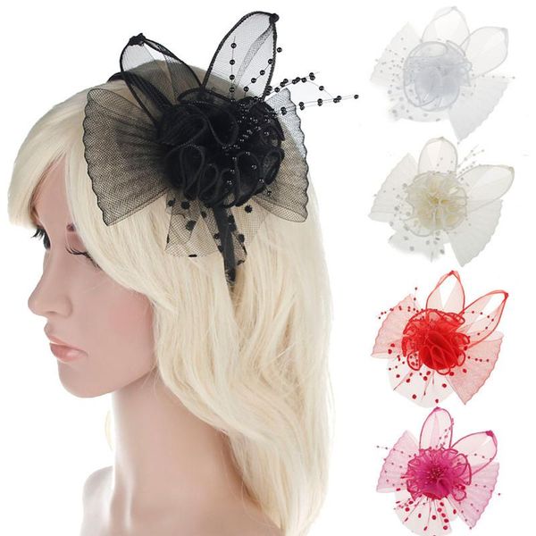 hair clips & barrettes party center female bride headdress net yarn imitation pearl flower charm veil knot ornament hairpin jewelry, Golden;silver 
hair clips & barrettes party center female bride headdress net yarn imitation pearl flower charm veil knot ornament hairpin jewelry, Golden;silver