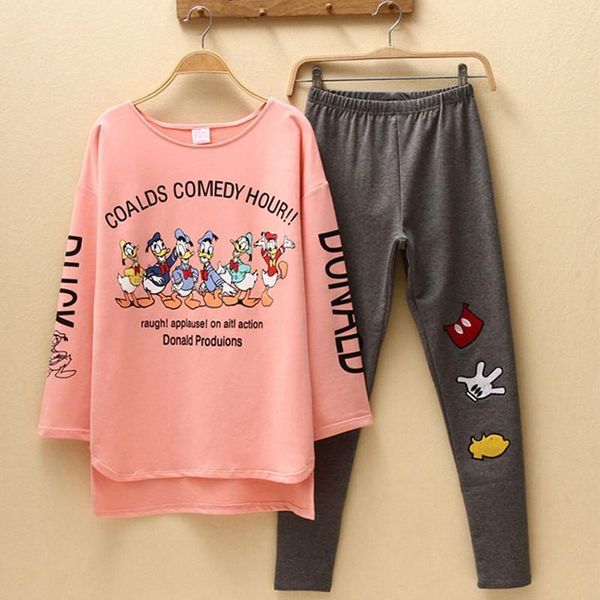 2020 two piece set autumn women cute duck cartoon tracksuit pants outfits matching sets fashion suit clothes big size, Black;red
2020 two piece set autumn women cute duck cartoon tracksuit pants outfits matching sets fashion suit clothes big size, Black;red