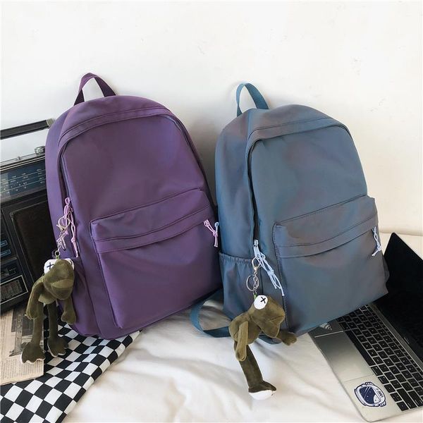 backpack brand cool color backpacks large capacity soft school bags for teenage girls 2021 fashion solid purple
backpack brand cool color backpacks large capacity soft school bags for teenage girls 2021 fashion solid purple