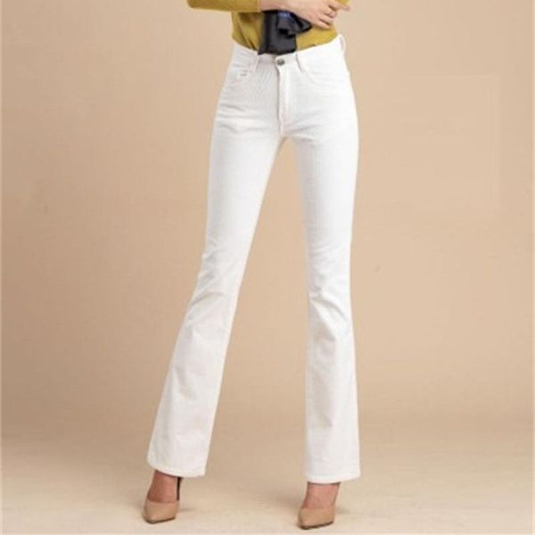women's jeans 2021 women spring and autumn mid-high waist flared trousers white black casual pants plus size 26-38, Blue
women's jeans 2021 women spring and autumn mid-high waist flared trousers white black casual pants plus size 26-38, Blue