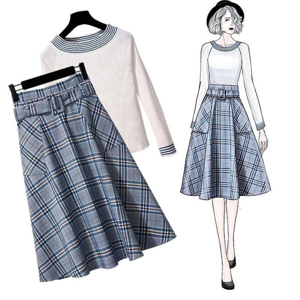women 2 piece set knitted sweater winter clothes plaid 2 piece skirt set long sleeve and skirt 2 pcs korean style, Gray
women 2 piece set knitted sweater winter clothes plaid 2 piece skirt set long sleeve and skirt 2 pcs korean style, Gray