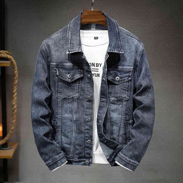 men's jackets denim 2021 spring and autumn blue gray simple elastic fit men, Black;brown
men's jackets denim 2021 spring and autumn blue gray simple elastic fit men, Black;brown