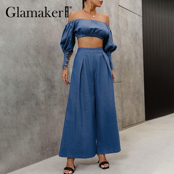 women's pants & capris glamaker casual loose blue autumn winter wide leg elegant pleated pockets trousers office ladies 2021 streetwear, Black;white
women's pants & capris glamaker casual loose blue autumn winter wide leg elegant pleated pockets trousers office ladies 2021 streetwear, Black;white