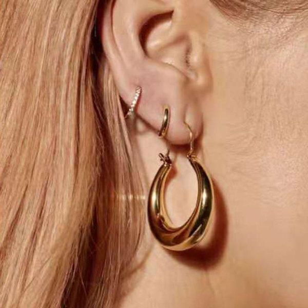 hoop & huggie arrival tarnish waterproof basic hollow out earrings stainless steel, Golden;silver
hoop & huggie arrival tarnish waterproof basic hollow out earrings stainless steel, Golden;silver