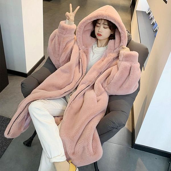 women's fur & faux winter 2021 women coat warm hooded fashion large size imitation, Black
women's fur & faux winter 2021 women coat warm hooded fashion large size imitation, Black