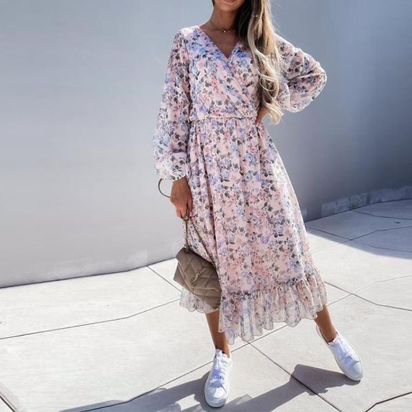 casual dresses spring autumn women v neck floral print party dress fashion ruffle long sleeve a-line vestidos, Black;gray
casual dresses spring autumn women v neck floral print party dress fashion ruffle long sleeve a-line vestidos, Black;gray