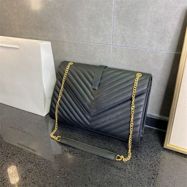 envelope shoulder bag golden chain cross body bags genuine cowhide fanny pack luxury lady purse classic vintage brand womens wallets shoppin
envelope shoulder bag golden chain cross body bags genuine cowhide fanny pack luxury lady purse classic vintage brand womens wallets shoppin