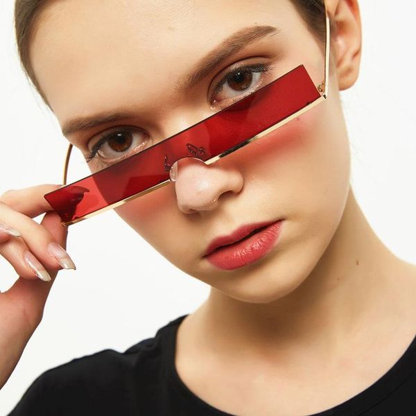 sunglasses metal narrow frame 2021 trend women's small square punk glasses cat eye uv400, White;black
sunglasses metal narrow frame 2021 trend women's small square punk glasses cat eye uv400, White;black