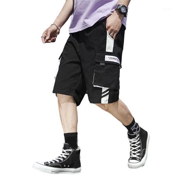 men's shorts personalized patch loose fake two-piece hip-hop casual sports pants streetwear with pockets, White;black
men's shorts personalized patch loose fake two-piece hip-hop casual sports pants streetwear with pockets, White;black