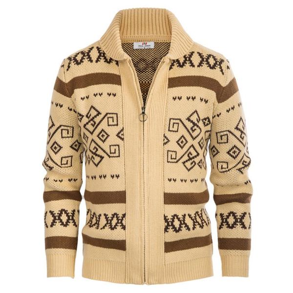 men's sweaters erenejian 2021 winter knitted sweater fashion vintage pattern print zipper cardigan casual jumpers outerwear big size, White;black
men's sweaters erenejian 2021 winter knitted sweater fashion vintage pattern print zipper cardigan casual jumpers outerwear big size, White;black