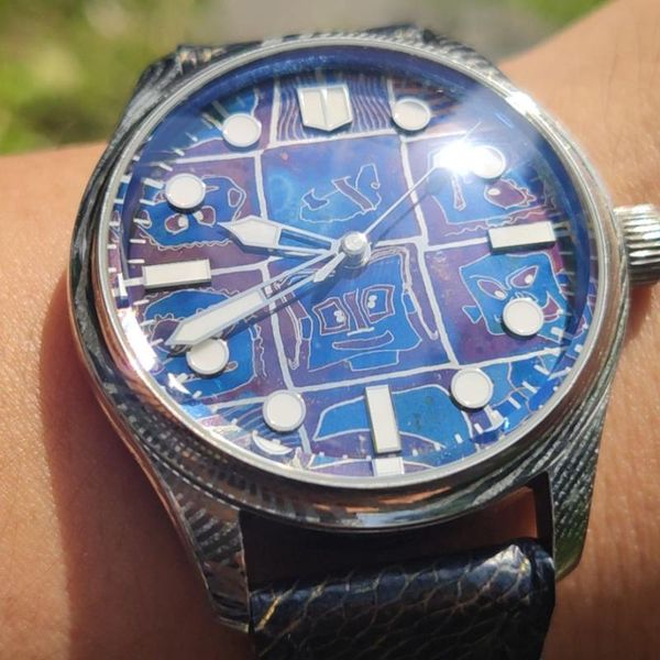 wristwatches men's automatic mechanical watch private custom damascus steel case dicksoniaceae dial pt5000 dress, Slivery;brown
wristwatches men's automatic mechanical watch private custom damascus steel case dicksoniaceae dial pt5000 dress, Slivery;brown