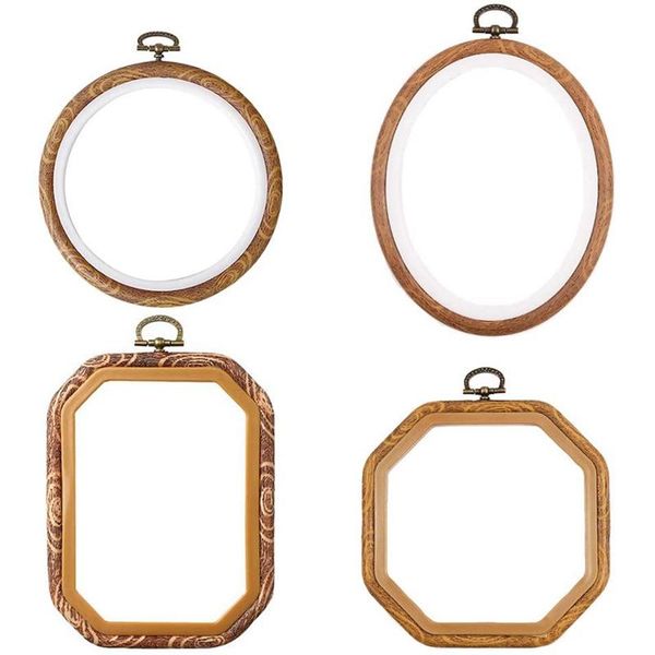 diamond painting 4pcs embroidery hoops imitated wood plastic display frame cross stitch hoop ring for art craft sewing and hanging
diamond painting 4pcs embroidery hoops imitated wood plastic display frame cross stitch hoop ring for art craft sewing and hanging