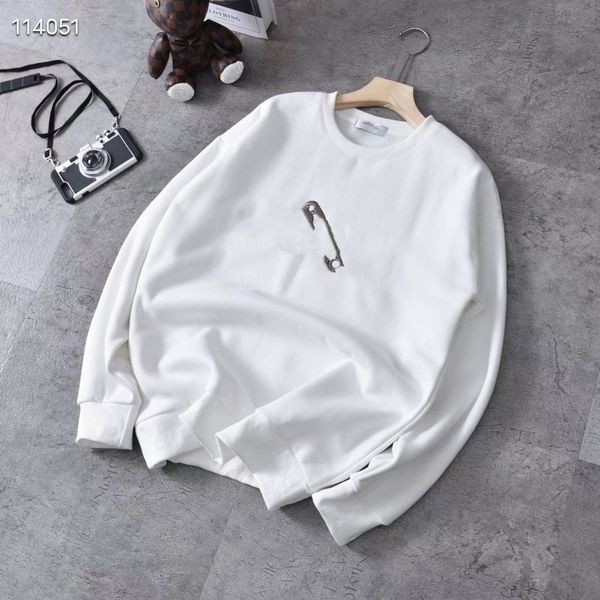 di embroidery pin plush thickened sweater men's women's pair round neck loose long sleeve, Black
di embroidery pin plush thickened sweater men's women's pair round neck loose long sleeve, Black