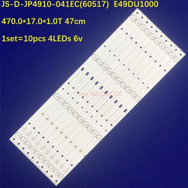 1set 10pcs led strips 4lamps 6v for lehua 49ax3000 light bar js-d-jp4910-041ec(60517) e49du1000 470.0*17.0*1.0t du49-1000
1set 10pcs led strips 4lamps 6v for lehua 49ax3000 light bar js-d-jp4910-041ec(60517) e49du1000 470.0*17.0*1.0t du49-1000