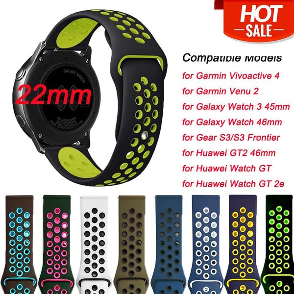 watch bands 22mm silicone watchband compatible with garmin vivoactive 4/venu 2 wristband quick release replacement straps for gear s3 band, Black;brown
watch bands 22mm silicone watchband compatible with garmin vivoactive 4/venu 2 wristband quick release replacement straps for gear s3 band, Black;brown