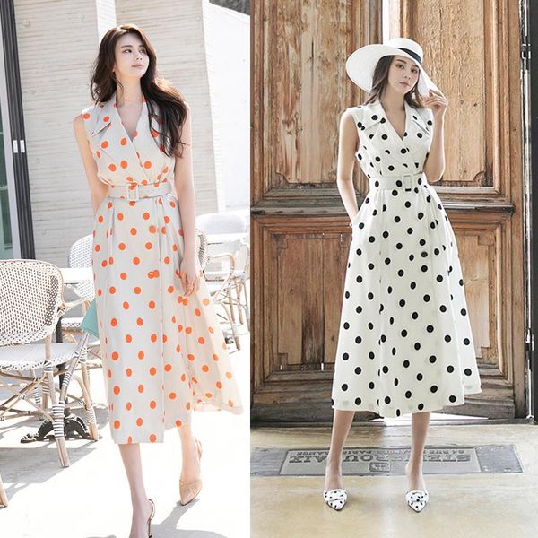 hayblst brand long woman dress 2021 new summer dresses for women clothing plus size korean style elegant sleeveless dot clothes, Black;gray
hayblst brand long woman dress 2021 new summer dresses for women clothing plus size korean style elegant sleeveless dot clothes, Black;gray