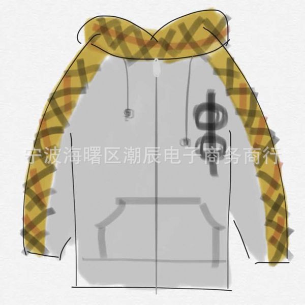 correct hat pair check wool plaid stitching zipper hooded loose sweater men's and women's love coatsiav0, Black;brown
correct hat pair check wool plaid stitching zipper hooded loose sweater men's and women's love coatsiav0, Black;brown