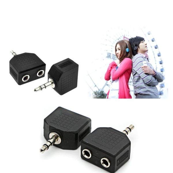 2pcs 3.5mm 1 to 2 male to female double mono headphone microphone splitter converter stereo audio jack plug adapter black
2pcs 3.5mm 1 to 2 male to female double mono headphone microphone splitter converter stereo audio jack plug adapter black
