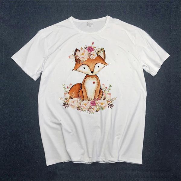 womens t shirts summer women shirt short sleeve floral fox print cartoon fashion girls tshirts aesthetics female, White
womens t shirts summer women shirt short sleeve floral fox print cartoon fashion girls tshirts aesthetics female, White