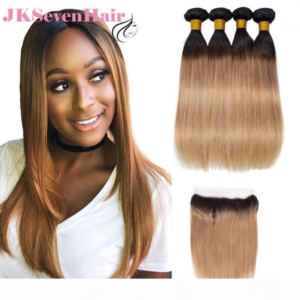 1b honey blonde straight indian virgin hair bundles 4pcs with 13x4 inch lace frontal dark root honey blonde brazilian peruvian hair weaves, Black
1b honey blonde straight indian virgin hair bundles 4pcs with 13x4 inch lace frontal dark root honey blonde brazilian peruvian hair weaves, Black