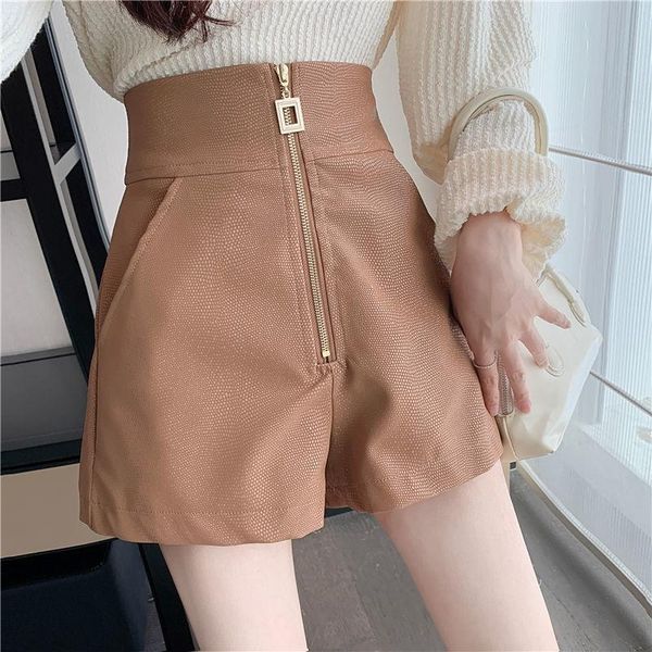 women's shorts women korean fashion pu leather wide leg autumn winter casual high waist solid loose faux e90, White;black
women's shorts women korean fashion pu leather wide leg autumn winter casual high waist solid loose faux e90, White;black