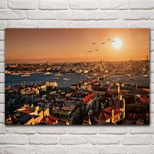 istanbul city building sunset landscape living room home art decor wood frame fabric poster kf043
istanbul city building sunset landscape living room home art decor wood frame fabric poster kf043