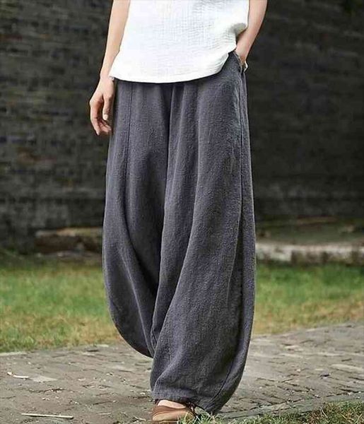 cotton linen bloomers wide leg pants women vintage full length fashion elegent pants solid elasitic waist spring autumn 5xl, Black;white
cotton linen bloomers wide leg pants women vintage full length fashion elegent pants solid elasitic waist spring autumn 5xl, Black;white