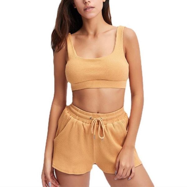 women's tracksuits s-xl women clothing summer 2021 casual sport solid color vest and shorts two piece set wholesale drop, Gray
women's tracksuits s-xl women clothing summer 2021 casual sport solid color vest and shorts two piece set wholesale drop, Gray