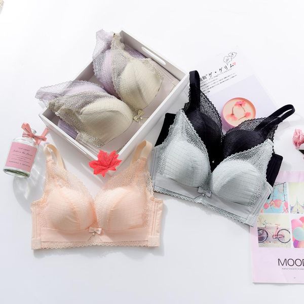 bras without rims lady bra thin comfortable and breathable gather adjustable on the collection furu l female underwear, Red;black 
bras without rims lady bra thin comfortable and breathable gather adjustable on the collection furu l female underwear, Red;black