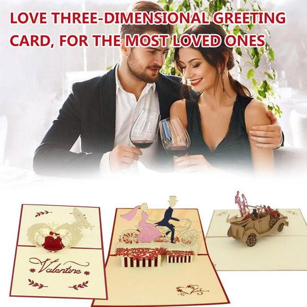 greeting cards 3d stereo card wedding handmade invitation valentine's day blessing party decorations
greeting cards 3d stereo card wedding handmade invitation valentine's day blessing party decorations