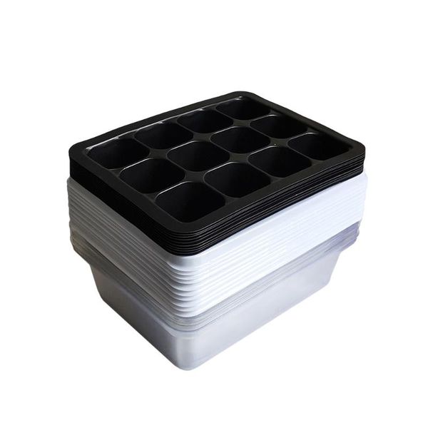 planters & pots 10pcs plastic nursery 12 cells seedling tray planting seed kit plant germination box with dome and base grow
planters & pots 10pcs plastic nursery 12 cells seedling tray planting seed kit plant germination box with dome and base grow