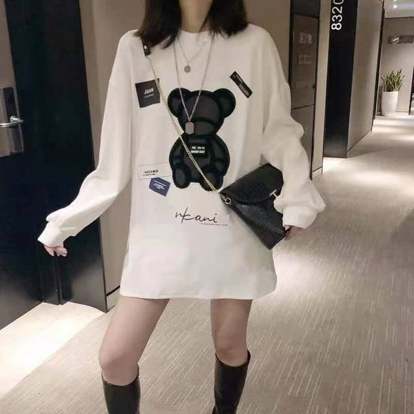 2021 new sweatshirt autumn and winter women's clothing appliqu embroidery bottom loose round neck fashion trend hoodie u5tc, Black
2021 new sweatshirt autumn and winter women's clothing appliqu embroidery bottom loose round neck fashion trend hoodie u5tc, Black