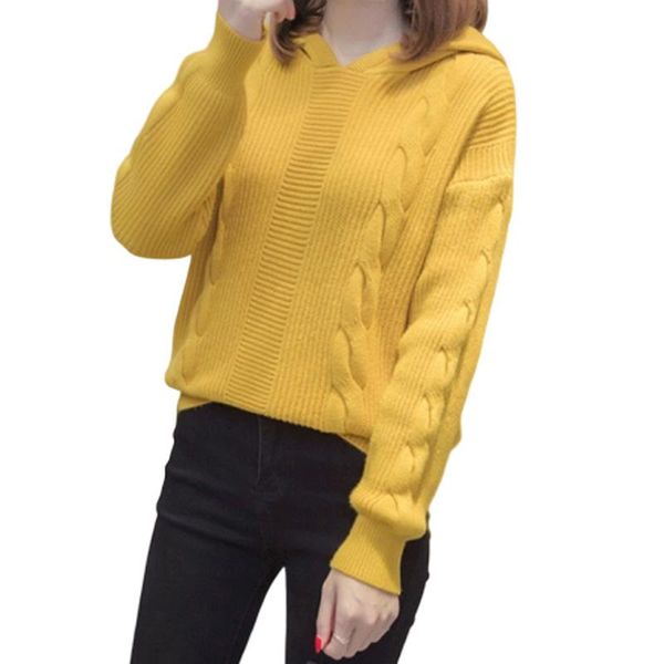 women's sweaters autumn winter knitted sweater women jumpers ladies long sleeve casual pullover ribbed hooded female knitwear p96, White;black
women's sweaters autumn winter knitted sweater women jumpers ladies long sleeve casual pullover ribbed hooded female knitwear p96, White;black