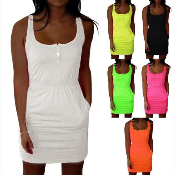 sleeveless mini beach club wear womens dress knee length bodycon plus size stretch slim vestidos with pockets, Black;gray
sleeveless mini beach club wear womens dress knee length bodycon plus size stretch slim vestidos with pockets, Black;gray