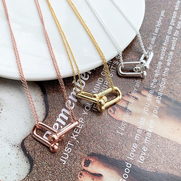 chains 925 sterling silver necklace custom fashion charming u-shaped couple gift with logo
chains 925 sterling silver necklace custom fashion charming u-shaped couple gift with logo