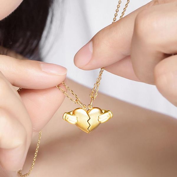pendant necklaces t564 heart-broken time necklace bush chain heart-shaped couple a pair of internet red ornament, Silver
pendant necklaces t564 heart-broken time necklace bush chain heart-shaped couple a pair of internet red ornament, Silver