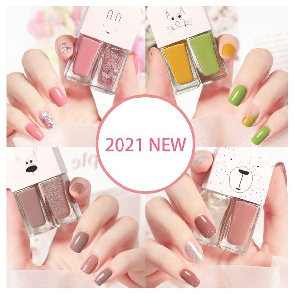 nail polish two color combination sequins quick-drying and lasting non peelable blue white red yellow purple set 6ml
nail polish two color combination sequins quick-drying and lasting non peelable blue white red yellow purple set 6ml